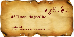 Álmos Hajnalka névjegykártya